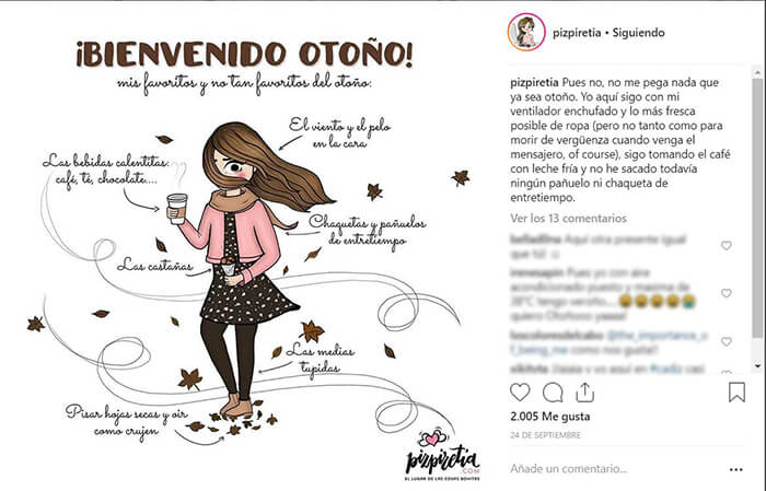 Calendario CM - Otoño - Pizpiretia