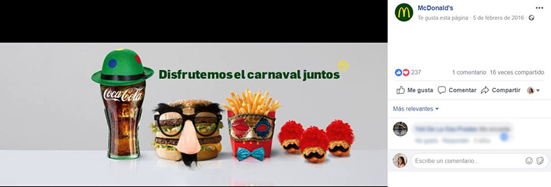 Calendario CM - Portada Carnavales McDonalds