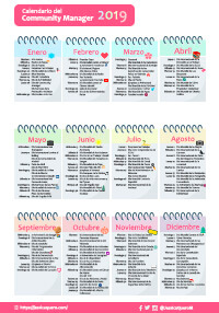 Calendario del CM2020 Calendario del Community Manager 2020