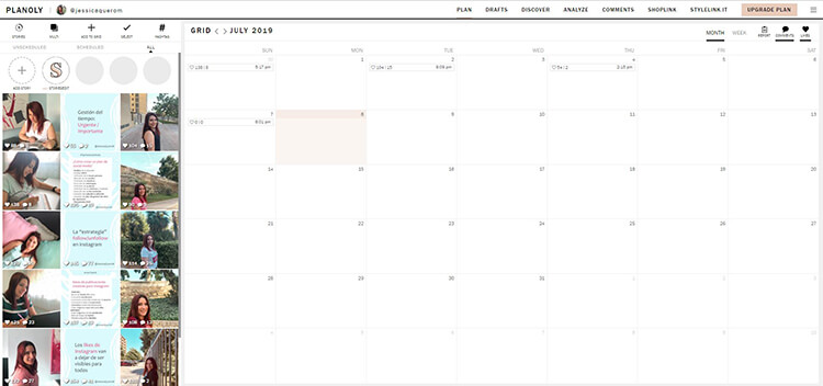 Programar Instagram - Planoly