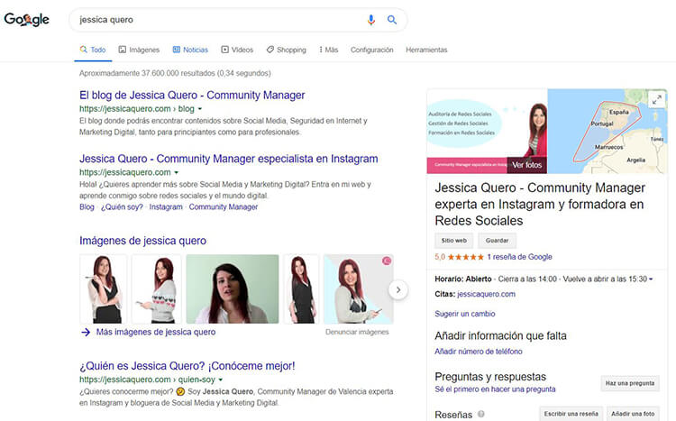 Google My Business Jessica Quero